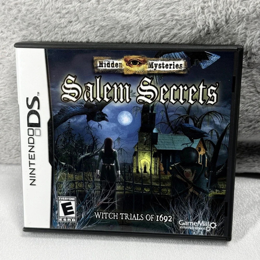 GameMill Hidden Mysteries Salem Secrets Nintendo DS Black Witch Trials 1692 CIB